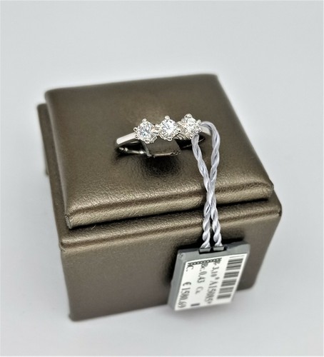 Anello oro bianco 18kt - bianco,