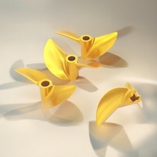 Elica catamarano radiocomandata 46mm 4,76mm 3/16" destra sinistra elica per barca radiocomandata