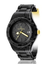Toy Watch SF02BK Toyfloat Black and Yellow Fluorescent