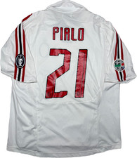 maglia calcio vintage AC Milan PIRLO 2007 2008 Bwin Adidas Climacool