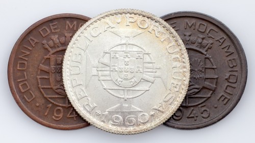 Lotto monete mozambico - di, 3