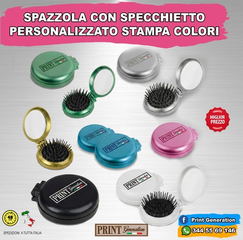 Specchietto spazzola borsa - specchietto,