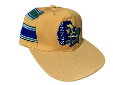 Cappello Berretto Ayrton Senna FIA Formula 1 Campionato del Mondo Ufficiale Vintage Giallo