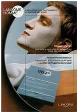 PUBBLICITA  VINTAGE ORIGINALE DEL 2003 :RELAX MASK BY LANCOME