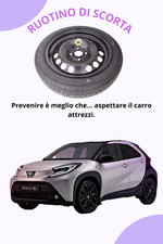 Ruotino di Scorta 16" per TOYOTA AYGO X (125/70R16 - 58.5x15 cm)