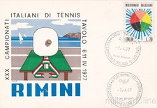 * RIMINI - XXX Campionati Italiani di Tennis Tavolo 1977