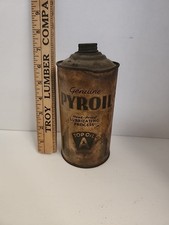 Olio Vintage Pyroil Resistente al Calore Top A La Crosse WI Brevettato in Canada 1932