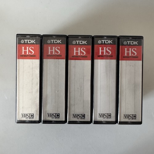 Vhs tdk 30 minuti - 5x, vhs-c