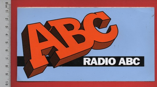 Radio abc autocollant - ❤,