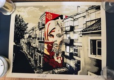 OBEY x Vhils - Universal Personhood - Edizione Lisbona Stampa Artista Firmata