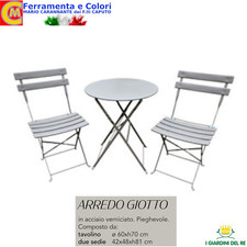 Set da Giardino con Tavolo e 2