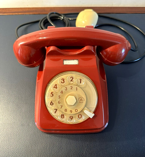 Telefono vintage rosso sip - telefono, a