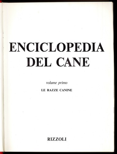 Enciclopedia del cane - , 1