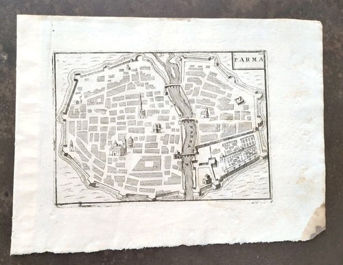 Mappa antica parma - antica, tratto