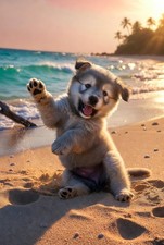 Cute Baby Dog Doggie 4K