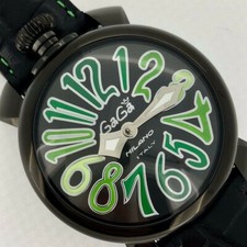 GaGà Milano - Watch Manuale 40mm Black PVD Green - 5022.03 