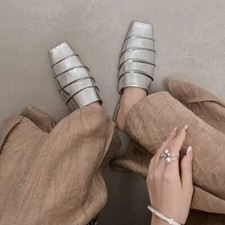 Ciabatte donna punta quadrata