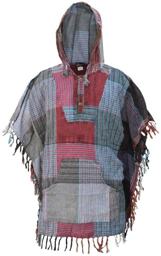 Poncho con cappuccio leggero - poncho,