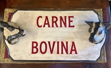 Insegna Pubblicitaria Di Macelleria Antica