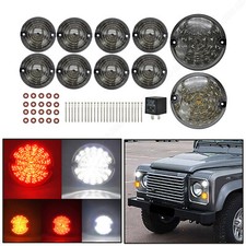 10x Kit Aggiornamento Lampade LED Completo per Land Rover Defender 90 100 1983-2016