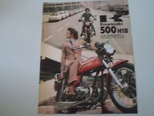 advertising Pubblicità 1972 MOTO KAWASAKI 500 H1B