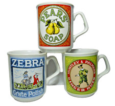 3 RAR CARAFFE BROCCHE PUBBLICITARIE BOCCALE TAZZA NO WHISKY MUG WATER JUG VINTAG