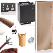 Kombi Stufa Sauna BiO Tec 9kW Porta Sauna Controllo K3 NEXT Accessori Sauna