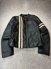 Giacca pelle ritagliata corsa