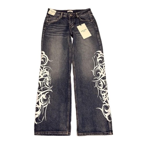 Jeans donna larghi - , blu