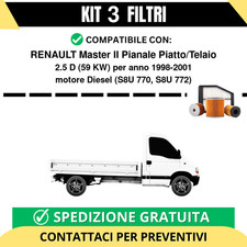 Kit 3 Filtri Tagliando per