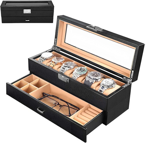 Portaorologi con scomparti - portaorologi,