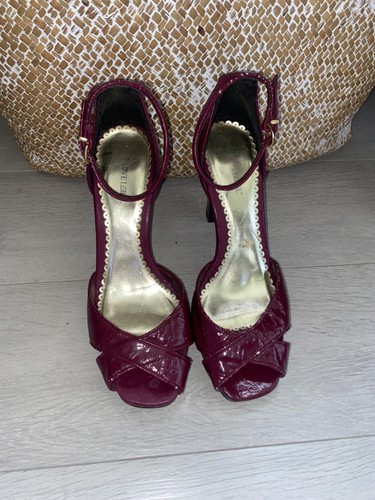Scarpe sandali vernice - , vino