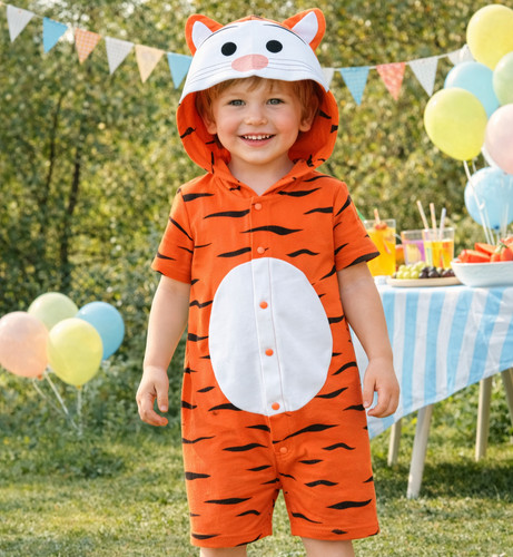 Costume tigre cotone bambini - costume,