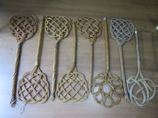 Lotto stock collezione raccolta di ANTICHI BATTIPANNI in canna giunco vimini per