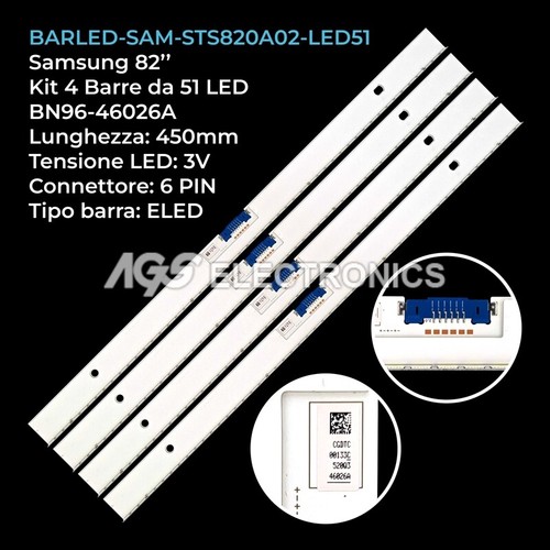 Kit barre strip led tv - kit, 4