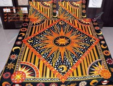 Arte Indiana Mandala Piumone Copriletto Cotone Sole Doona Cover Boemo Set Letto