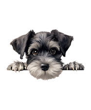 Adesivo Schnauzer nano 9 x 9