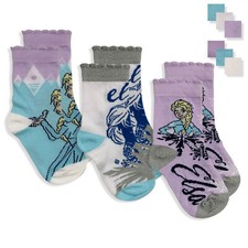 Calzini Disney Frozen set 3 paia per bambina in cotone Calze Bimba 5681