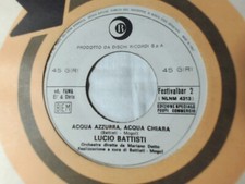 LUCIO BATTISTI Acqua azzurra