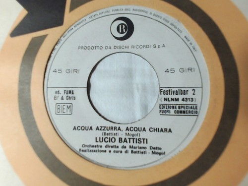 Lucio battisti acqua azzurra - battisti,