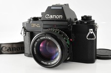 Quasi Perfetto Canon New F-1 AE Cerca 35mm SLR Fotocamera Fd Nfd 50mm F1.4 Mf