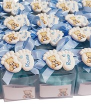 bomboniera nascita Orsetto Piedini calamita battesimo bimbo segnaposto confetti