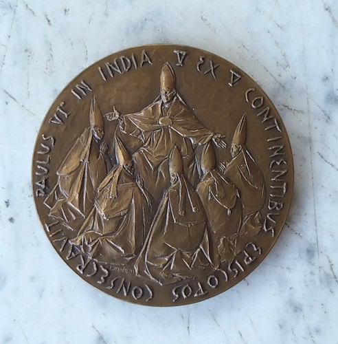Medaglia papa paolo viaggio - medaglia,