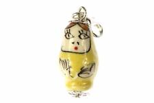 Matrioska Babushka Russia Pendente Miniblings Pupa Russa Gialla