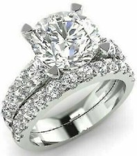 3.50Ct Round Cut White