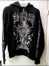 Felpa Con Cappuccio 🇮🇹 Belphegor M Size Black Metal Rarità Per Collezionisti 