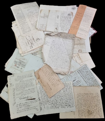 Lotto documenti antichi del - documenti,