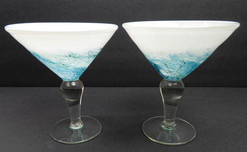Bicchieri martini stile murano - martini,