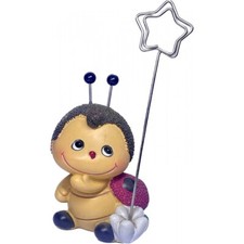 Coccinella in resina con clip