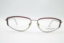 Montatura occhiali da vista vintage Yves Saint Laurent 6022 Y222 rame grigio ovale NOS